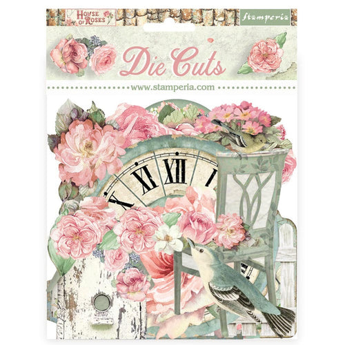 Stamperia - Die Cuts - House of Roses. Available at Embellish Away located in Bowmanville Ontario Canada.