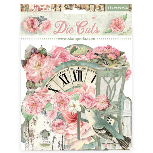 Stamperia - Die Cuts - House of Roses. Available at Embellish Away located in Bowmanville Ontario Canada.