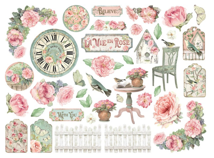 Stamperia - Die Cuts - House of Roses. Available at Embellish Away located in Bowmanville Ontario Canada.