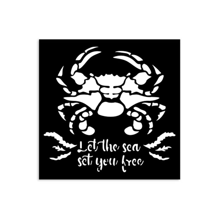 Stamperia - Stencil Selection - Silent Sea (8pc). Available at Embellish Away located in Bowmanville Ontario Canada.