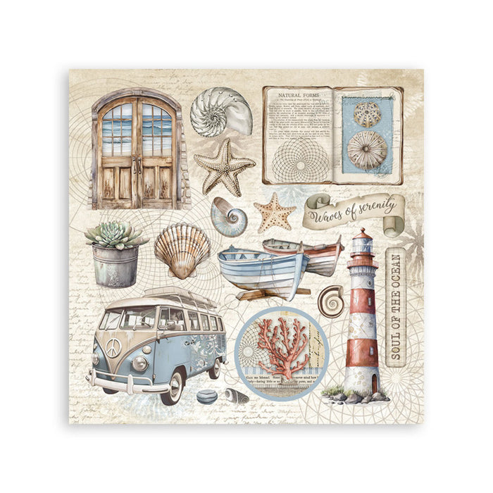 Stamperia - Stickers - Silent Sea. Available at Embellish Away located in Bowmanville Ontario Canada.