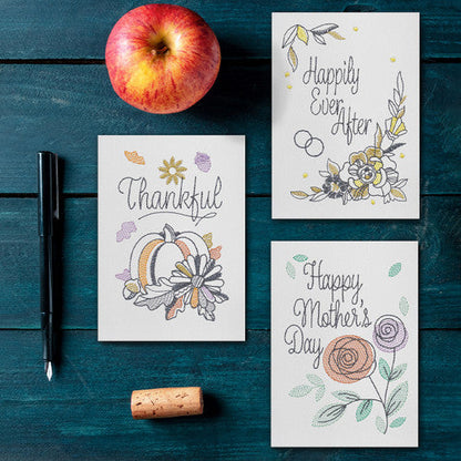 Stitched Sentiments - Machine Embroidery Pattern