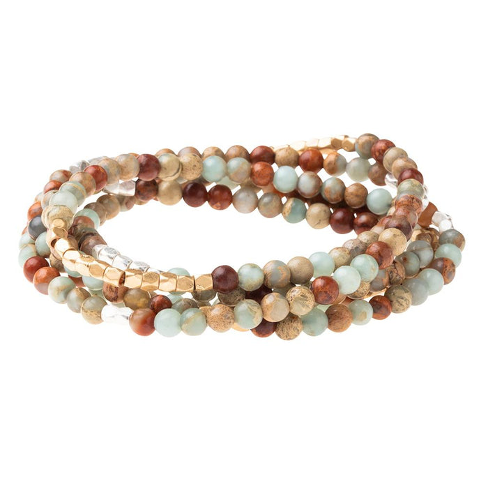 STONE WRAP BRACELET, AQUATERRA