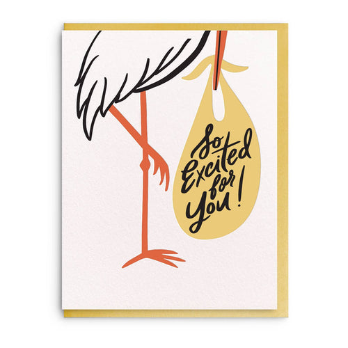 Stork Baby Card