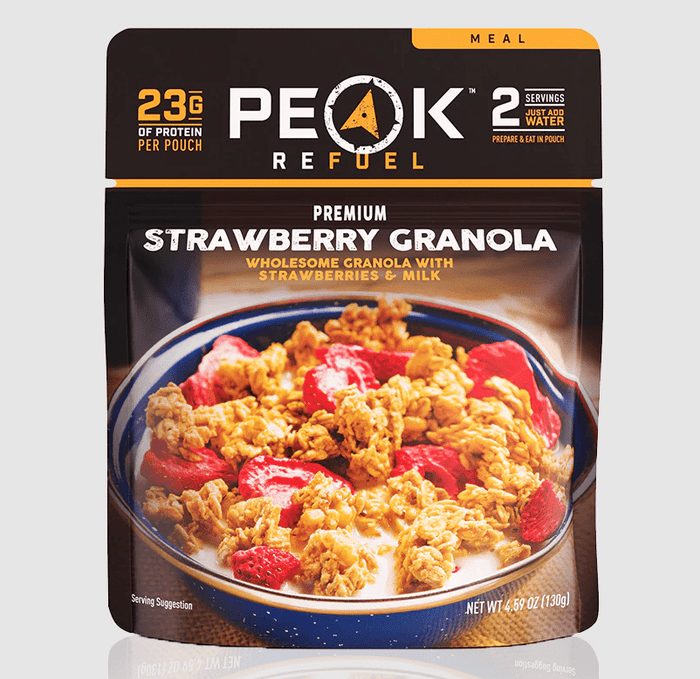 Strawberries & Granola with Milk