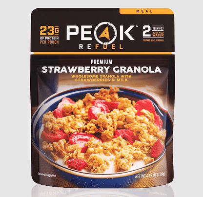 Strawberries & Granola with Milk