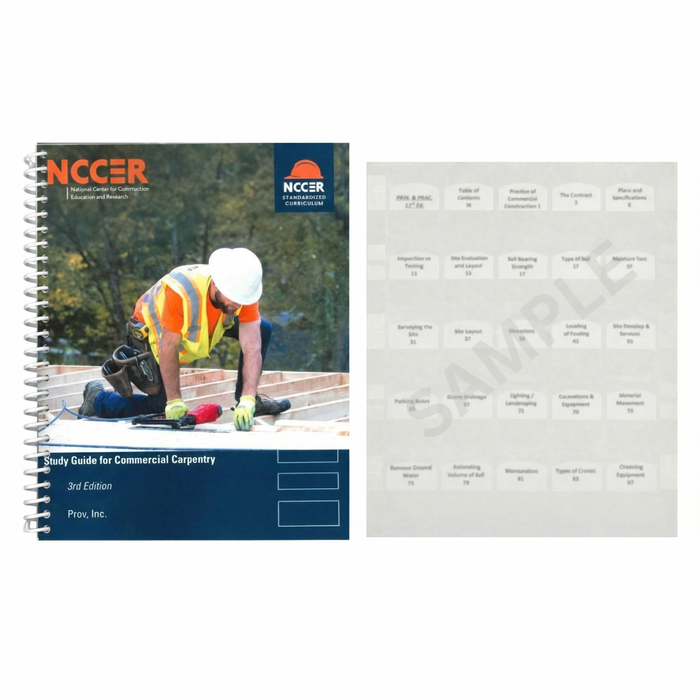 Study Guide for Commercial Carpentry, 3rd Edition