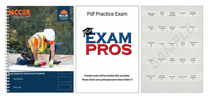 Study Guide for Commercial Carpentry, 3rd Edition