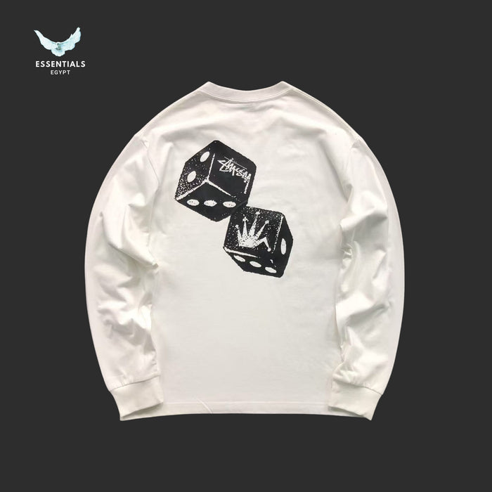Stussy graphic sweatshirt in black and white colourways