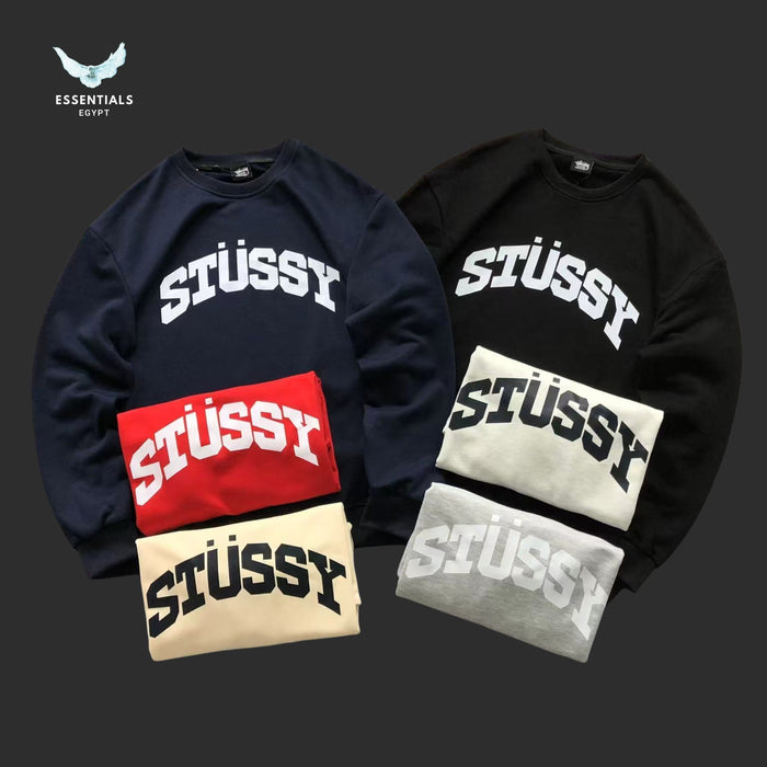 Stussy Spellout Pullover Sweatshirt  large front logo