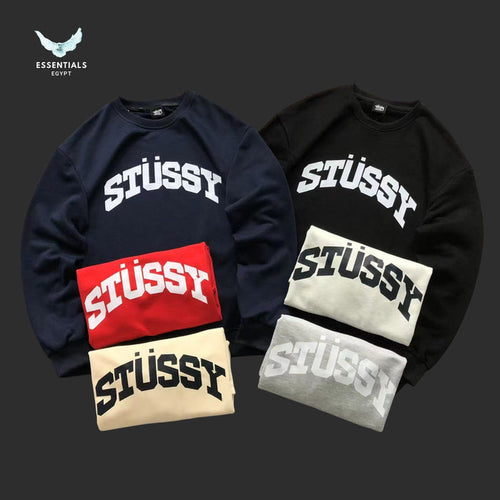 Stussy Spellout Pullover Sweatshirt  large front logo