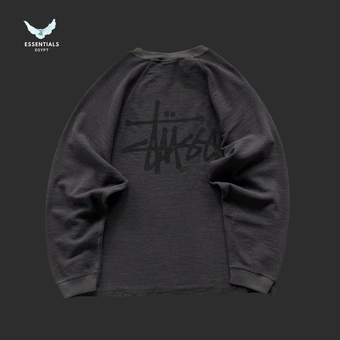 Stussy Thermal 2 Tone Raglan Sweatshirt