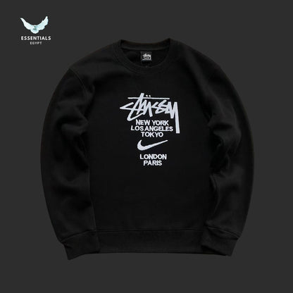 Stussy World Tour Crewneck Sweatshirt