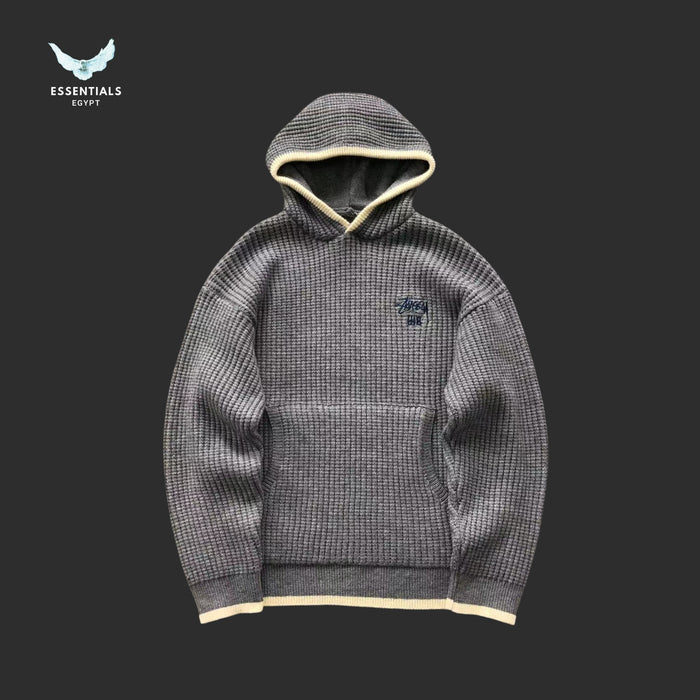 Premium Stussy x Wales Bonner hoodie with soft textured cashmere feel