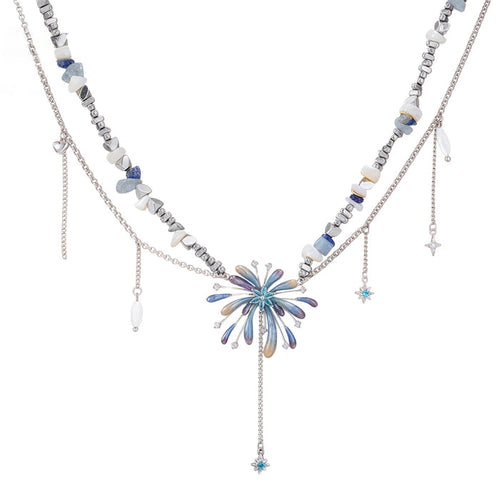 SUMIYAKI Fireworks Collection Unique Handmade Choker Necklace T4743