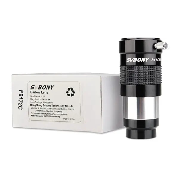 Svbony SV136 1.25" Barlow 3x (F9172C) - Astronomy Plus