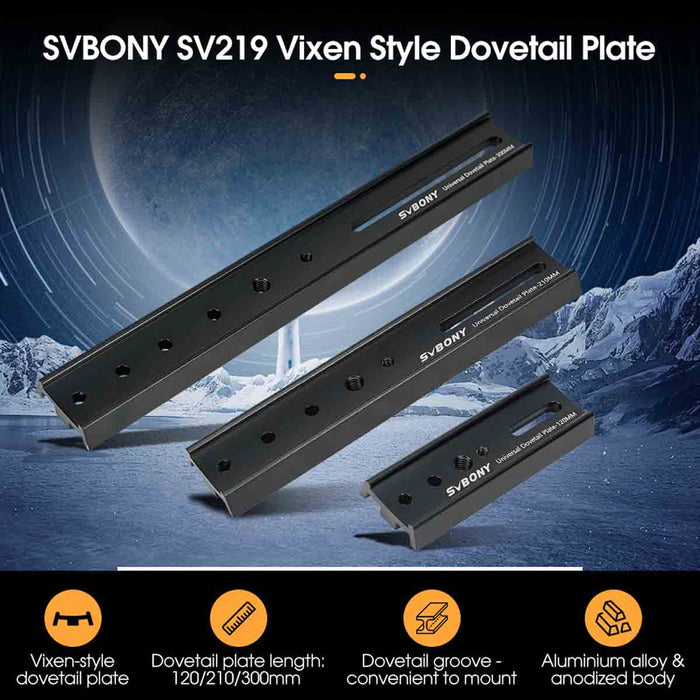 SVBONY SV219 Black Dovetail Mounting Plate Svbony