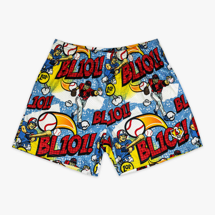 Swing For The Fences youth shorts — front view