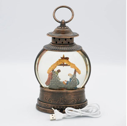 Swirl Lantern Holy Family
