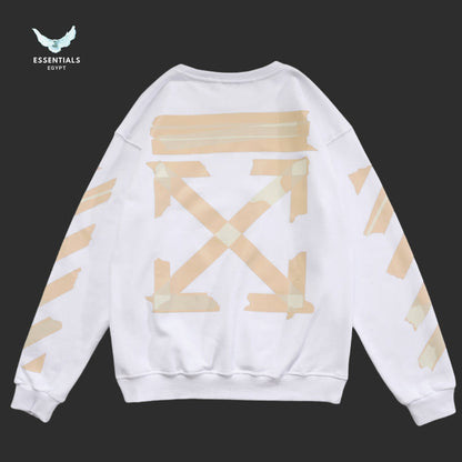 Off - White Tape Arrows Sweatshirt - ESSENTIALS EGYPT