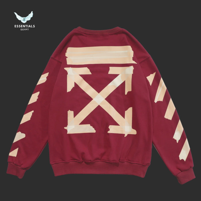 Off - White Tape Arrows Sweatshirt - ESSENTIALS EGYPT