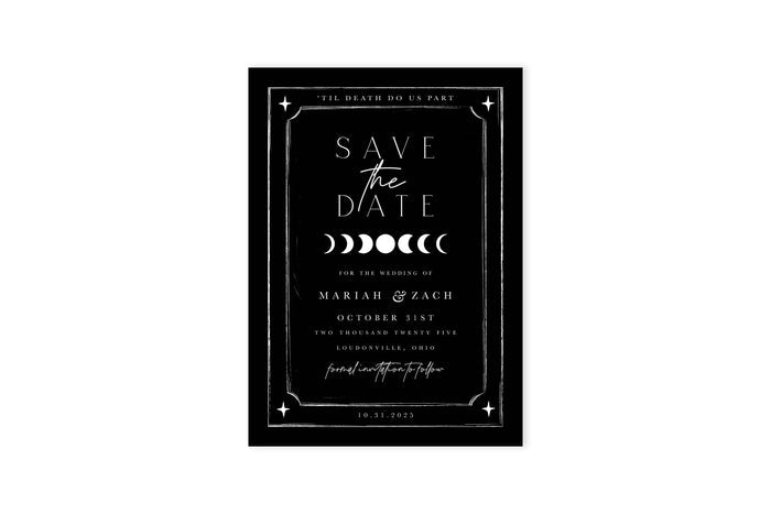 Tarot Save The Date - White Ink