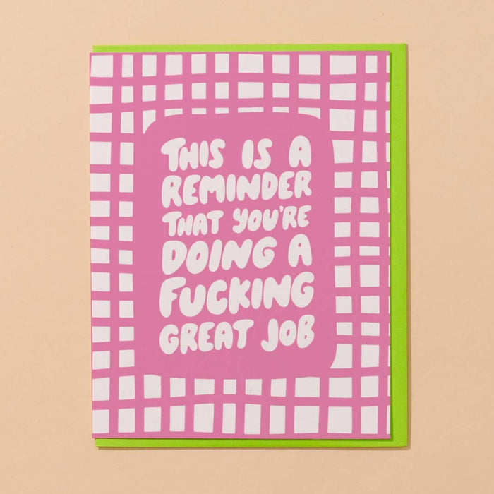 This Is A Reminder Card
