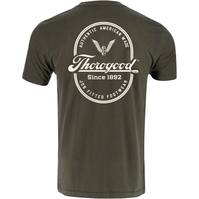 Thorogood Men's American Short Sleeve Pocket T-Shirt USA Made T-Shirts Thorogood Duffel Bag 2XL Reg