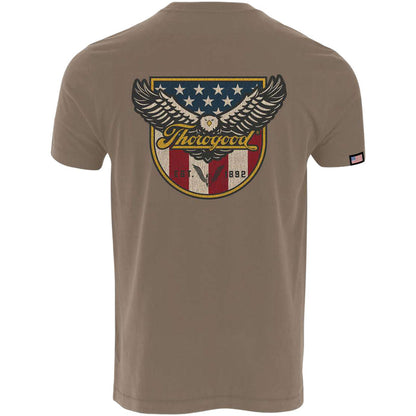 Thorogood Men's Eagle Shield Short Sleeve Pocket T-Shirt T-Shirts Thorogood Fallen Rock 2XL Reg