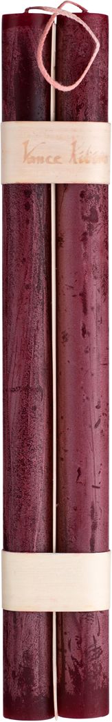 TIMBER TAPERS 12IN WINE RED