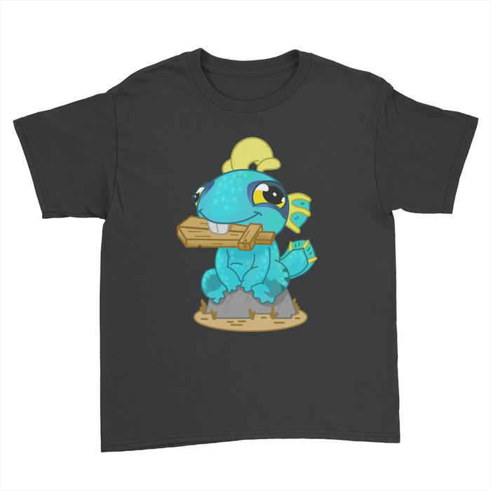 Tiny Fin - Kids Youth T-Shirt Black