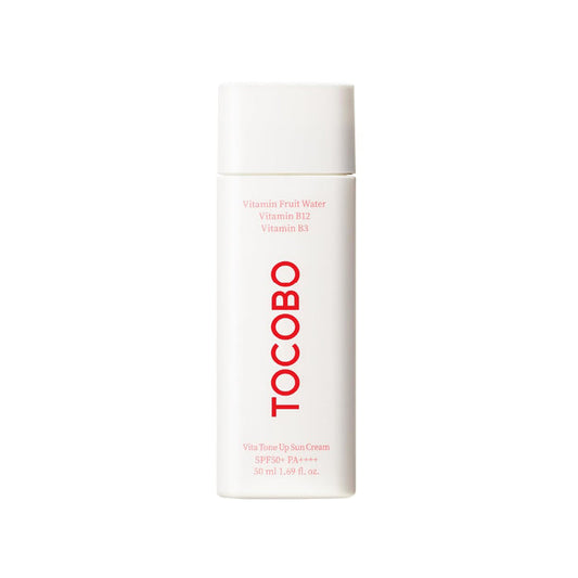 TOCOBO Vita Tone Up Sun Cream SPF50+ PA++++ - skaistinantis kremas nuo saulės