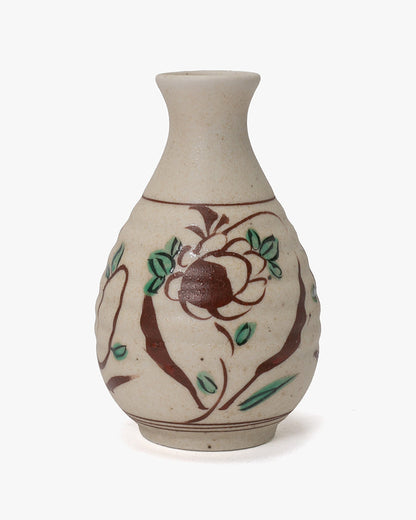 Tokkuri, Ichiyama, Hand-Painted Akae Floral