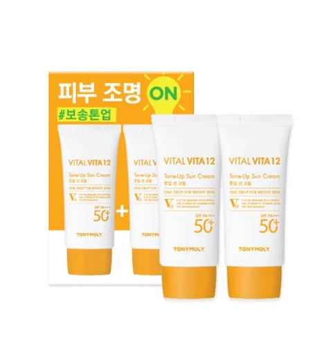 TONYMOLY VITAL VITA 12 Tone Up Sun Cream Set بكج واقي الشمس