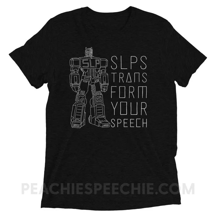 Solid Black Triblend / XS