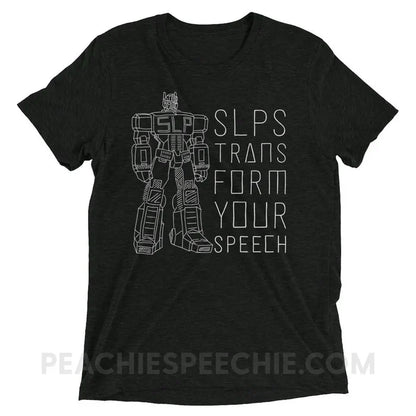 Transform Speech Tri-Blend Tee - Charcoal-Black Triblend / XS - T-Shirts & Tops peachiespeechie.com