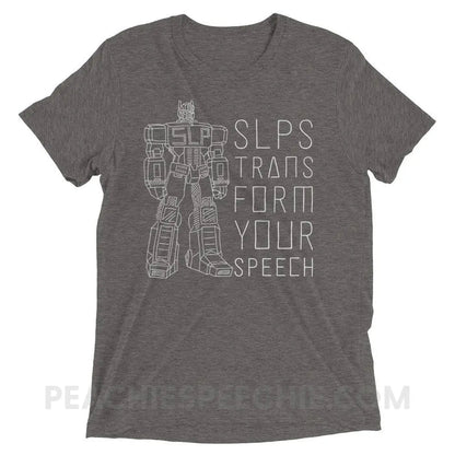 Transform Speech Tri-Blend Tee - Grey Triblend / XS - T-Shirts & Tops peachiespeechie.com