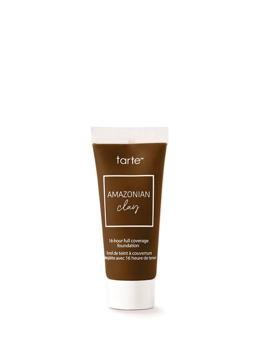 Tarte Amazonian Clay foundation tube on a white background