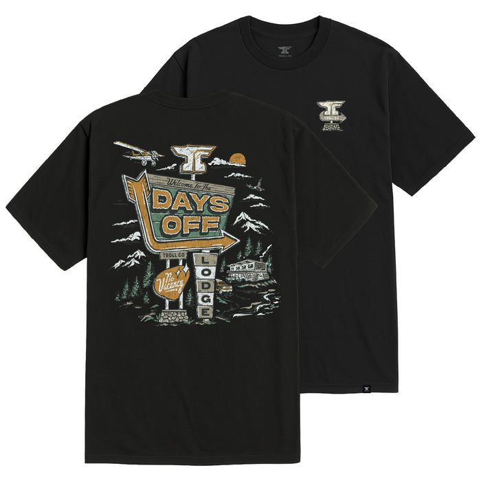 Troll Co. Men's Days Off Lodge T-Shirt T-Shirts Troll Co. Black 2XL Reg