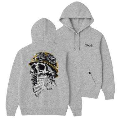 Troll Co. Men's Headstrong Graphic Hoodie Sweatshirts & Hoodies Troll Co. Gray Heather 2XL Reg