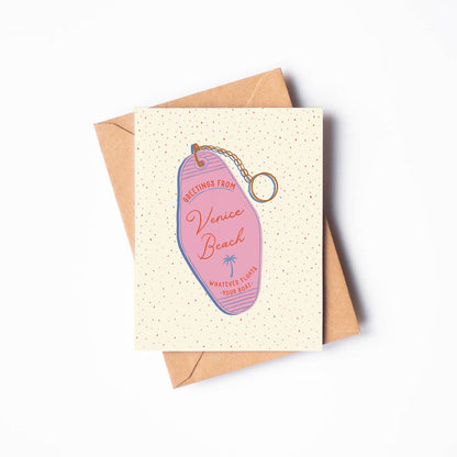 Venice Beach Keychain Card