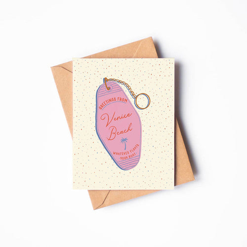 Venice Beach Keychain Card