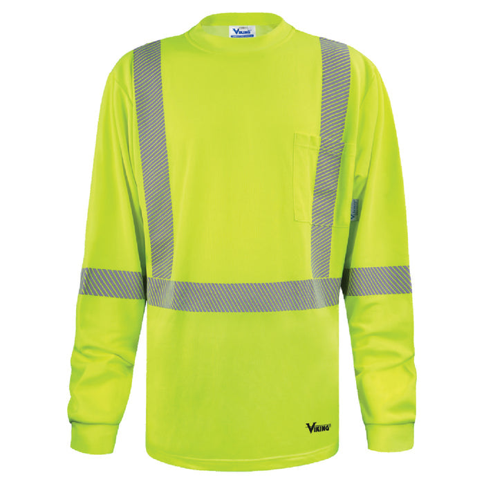 Viking Men's Bamboo Lined Safety Long Sleeve Shirt Work Shirts Viking Green 2XL Reg