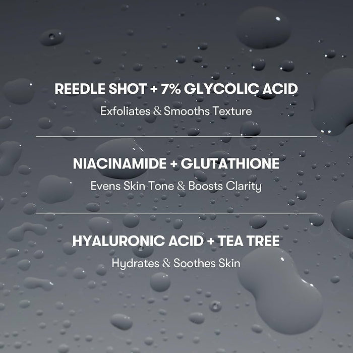 VT Cosmetics Glycolic Reedle Shot Head To Toe Mist 120ml بخاخ جليكوليك ريدل من في تي كوزماتيكس للوجه والجسم - Princess Cosmetics Qatar