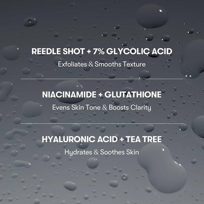 VT Cosmetics Glycolic Reedle Shot Head To Toe Mist 120ml بخاخ جليكوليك ريدل من في تي كوزماتيكس للوجه والجسم - Princess Cosmetics Qatar
