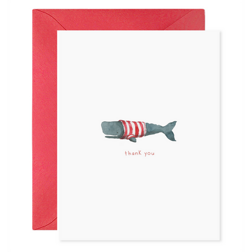 Whale Thanks Card