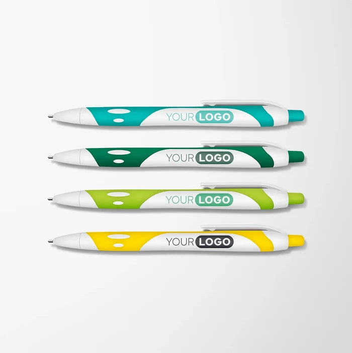 White Soft Touch Gel Sport Hybrid Ink Pen