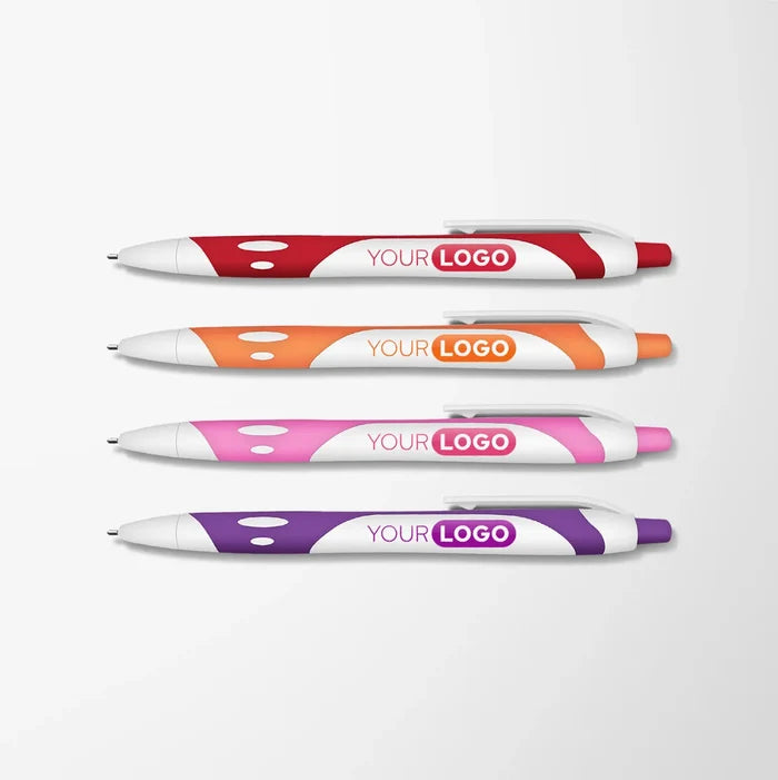 White Soft Touch Gel Sport Hybrid Ink Pen