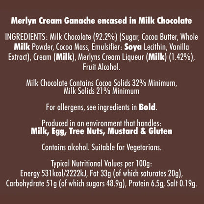 Wickedly Welsh - 'Merlyn Welsh Cream Liqueur Chocolates'