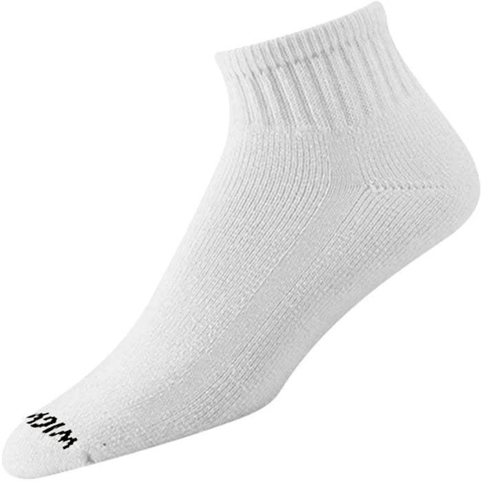Wigwam Super 60 Quarter Midweight Cotton Athletic Socks (6-Pack) Socks Wigwam White 2XL